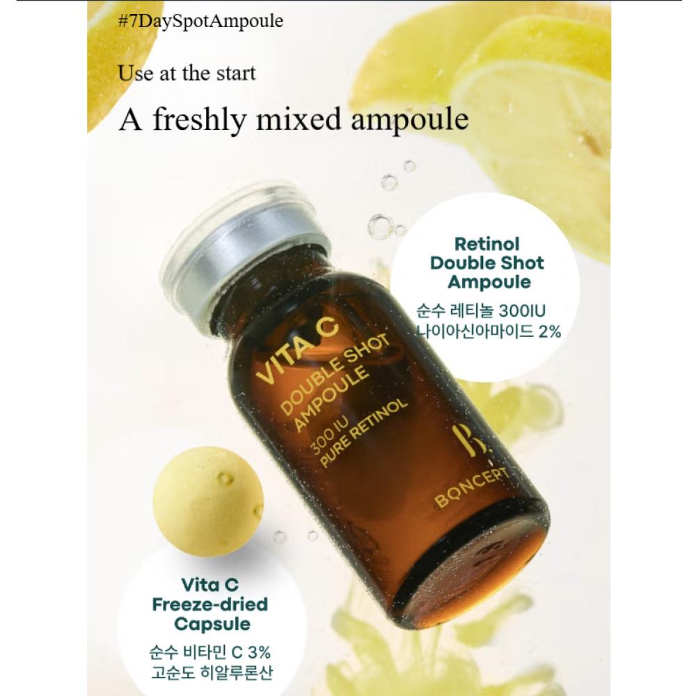 [BONCEPT by TONYMOLY] Vita-C Freeze-Dried Double Shot Ampoule Kit