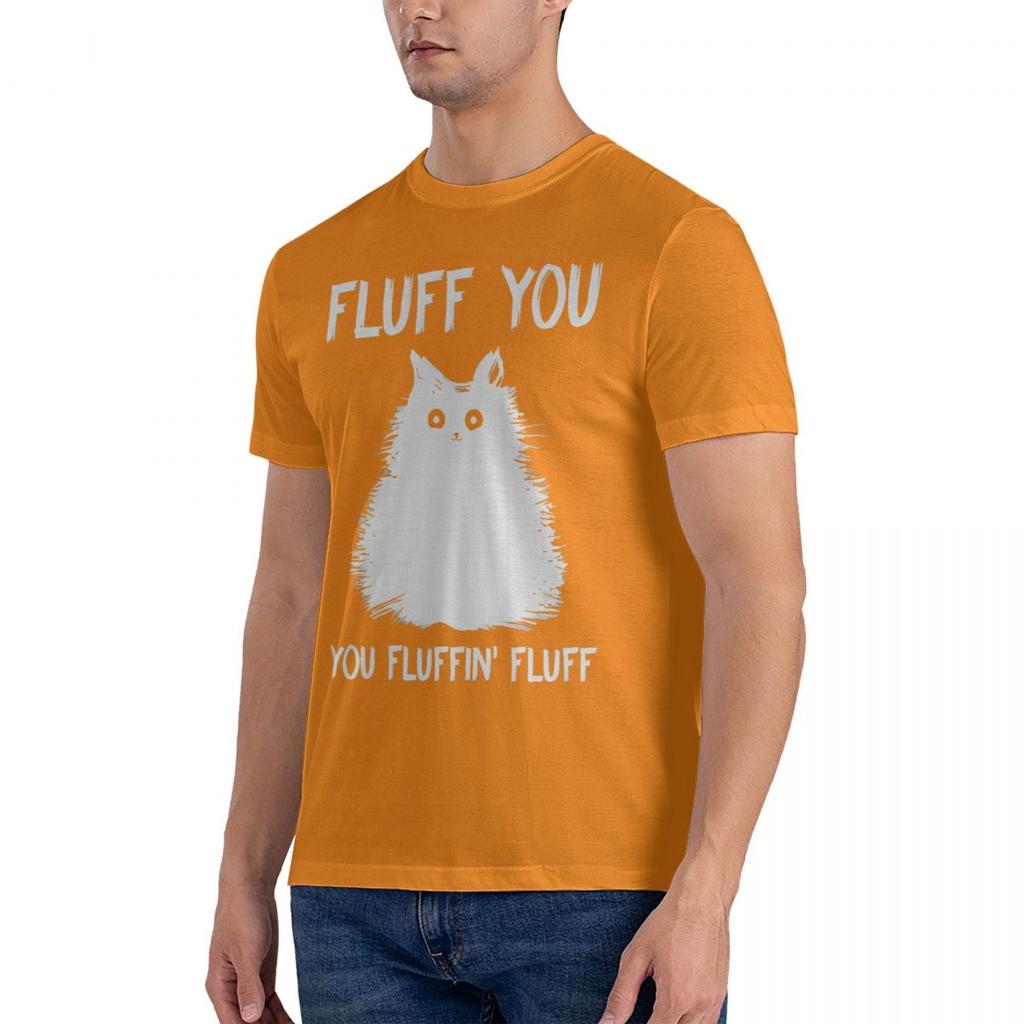 Sport T-Shirt You Fluff Lustige Katze Oversize T-Shirts Mann Vintage Lustig Für Männer Top y2k Mann Kurzarm T-Shirt