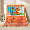 Pokémon Kaart Karakter Cartoon Flanellen Plaid Deken voor Slaapkamer Bed Bank Lunchpauze Picknick Reisdekens Kinderen Zachte Cadeaus