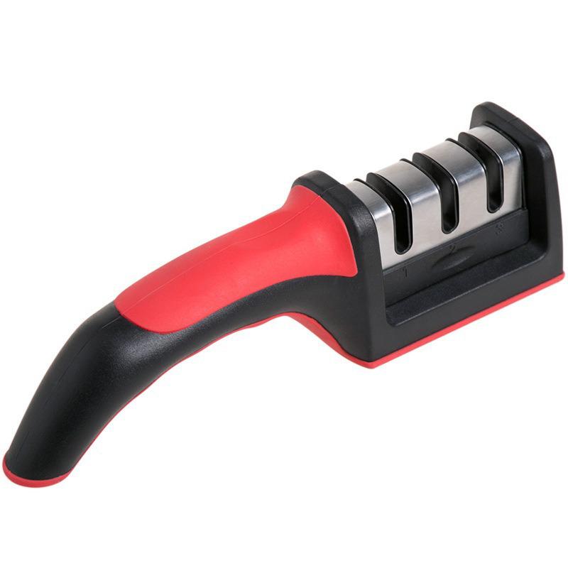 Professional Knife & Scissors Sharpener Set - Fast, Natural Stone for Household Use