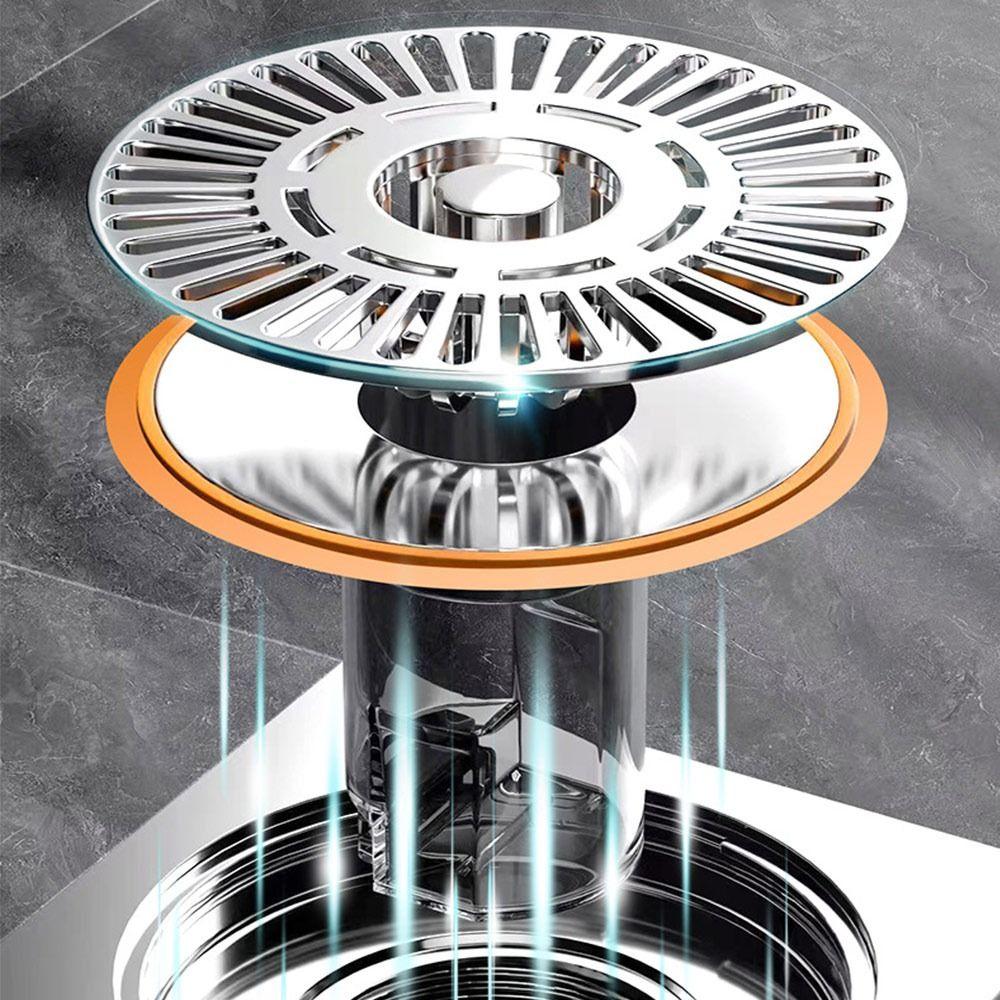 Portable Anti Odor Floor Drain Core Insect Prevention Colander Drain Cover Removable Sewer Strainer Plug