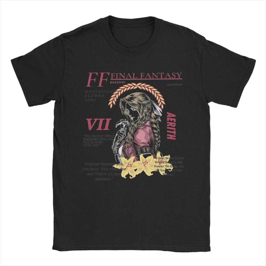 Funny Final Fantasy Sephiroth The Unisex In The Black TShirts for Unisex O Neck Pure Cotton T Shirts Short Sleeve Tee Shirt Tops