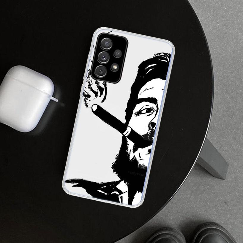 Che Guevara Cigarett Phone Case for Samsung Galaxy A17 A16 A26 A36 A56 A57 A37 A15 A25 A35 A55 A14 A24 A34 A54 A13 A23 A33 A53 G