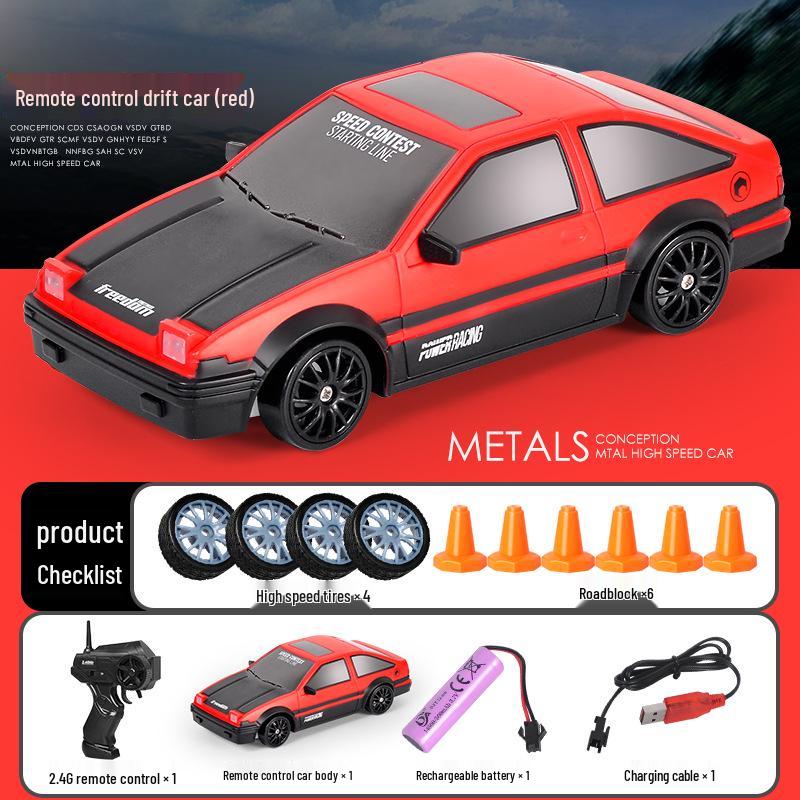 

AE86 High-Speed 4WD RC Drift Racing Car - Professional Remote Control GTR Toy