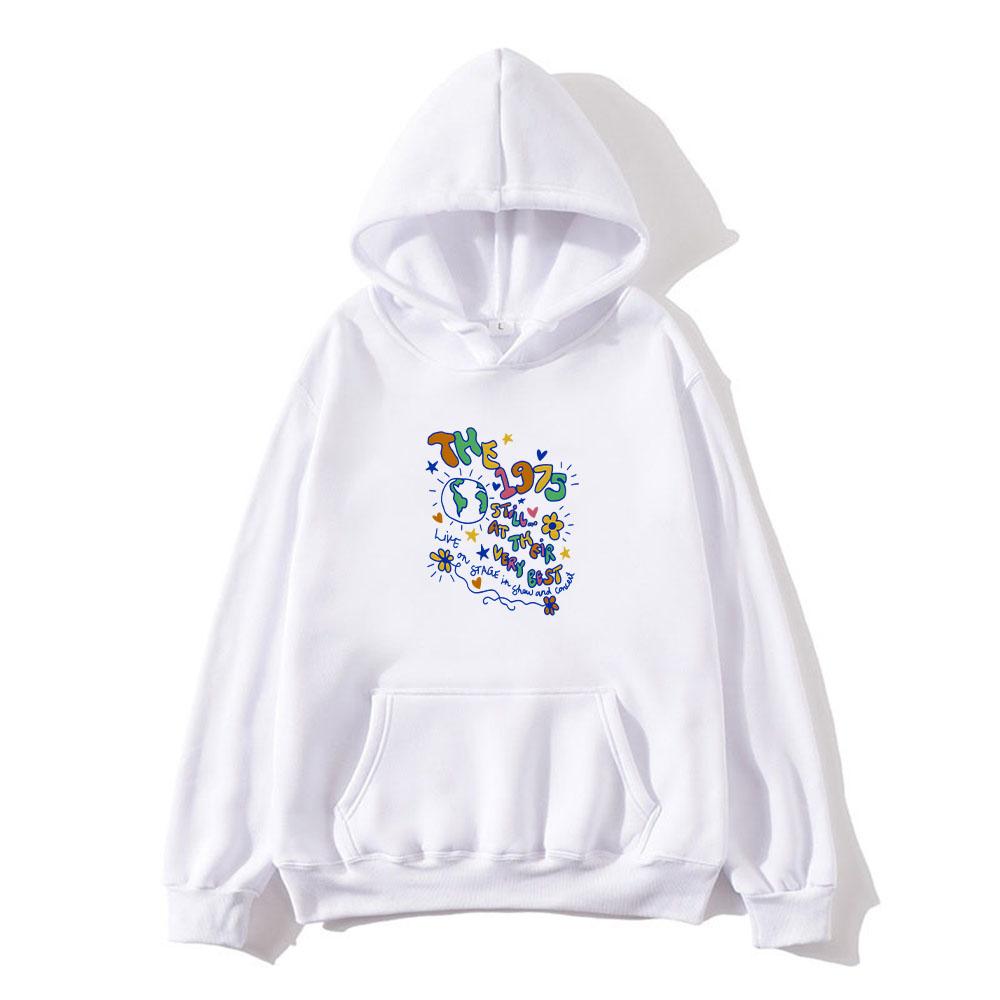 The 1975 Hoodies for Winter Hooded with Pocket Sweatshirt Funko Pop Fashion Grunge Printing Clothing Sudaderas