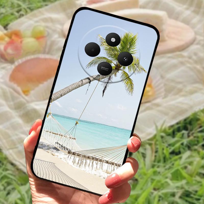 Pouzdro pro Xiaomi POCO C75 4G Redmi 14R 5G Redmi A3 Pro 4G Redmi A4 5G Pouzdra Měkký nárazník Nárazuvzdorné Ochranný Kryt Černá Taška na Telefon