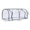 120x60x48cm Kashoes Warm Plastic Folie Warm Huis Regenbestendige Buitenhoes voor Tuinplanten met 2 Ritsen