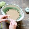 PATIKIL Round Crochet Basket Wooden DIY Basket Making Home Pack of 4 12-inch Bottoms, Base, Crafts, Handicrafts, Materials, Decoration, Brown,