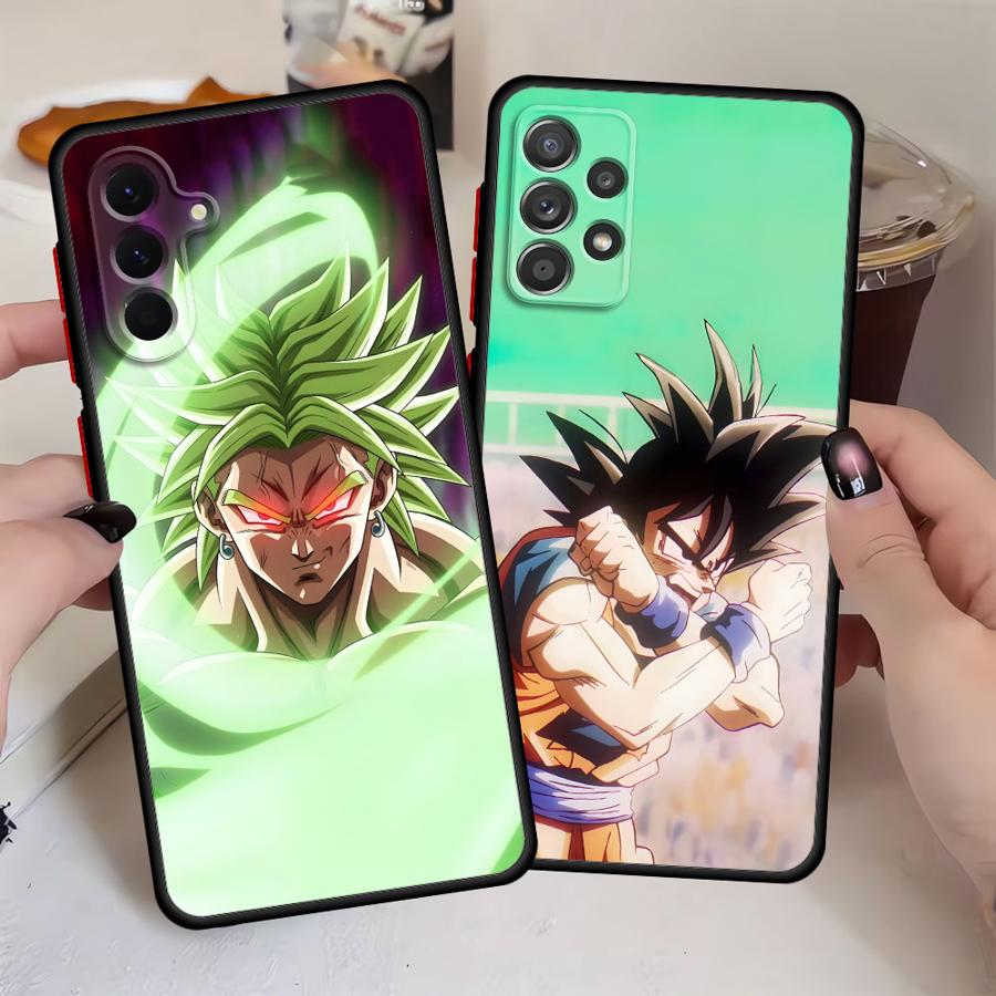 Dragon Ball Color Goku Case for Samsung Galaxy A15 A16 A06 A70 A05 A12 Note 20 Ultra 10+ 9 8 A14 A30 A13 A50 Back Phone Cover
