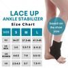 1Pc Lace Up Ankle Support Brace For Women Men Stabilizer For Sprained Ankle Sport Injuries Plantar Fasciitis
