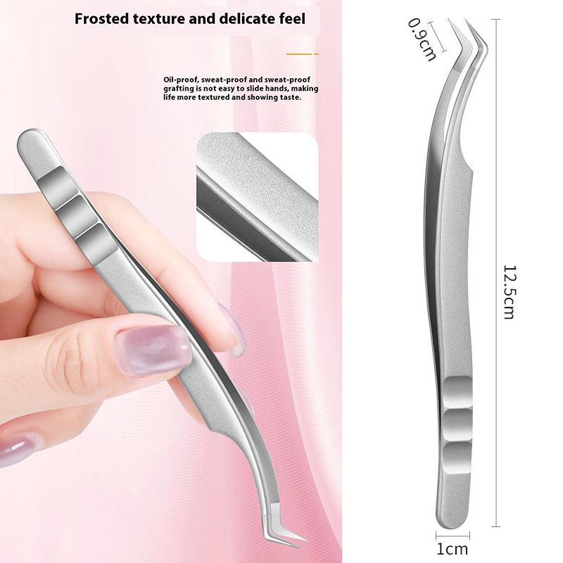 High Precision Eyelash Tweezers Beauty Eyelash Professional Grafting Eyelash High-Precision Flowering Tweezers Makeup Tools