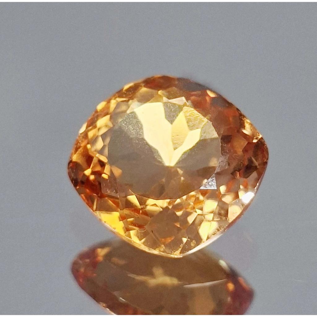 9-11 Ct Natural Padparadscha Sapphire Cushion Cut Fabulous Certified Gemstone