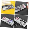 Manicure Tools Storage Tray Stainless Steel Storage Dish Nail Art Accessory Display Tray Tweezers Nail Clippers Container Plate