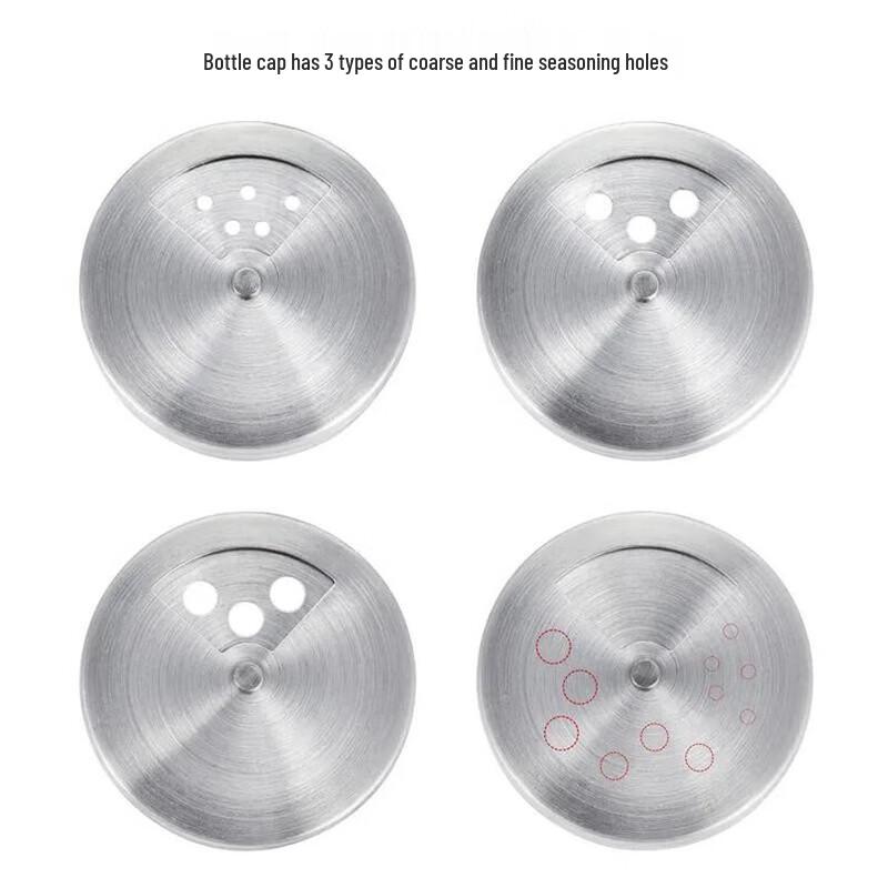 Glass Seasoning Bottle and Condiment Jar Set