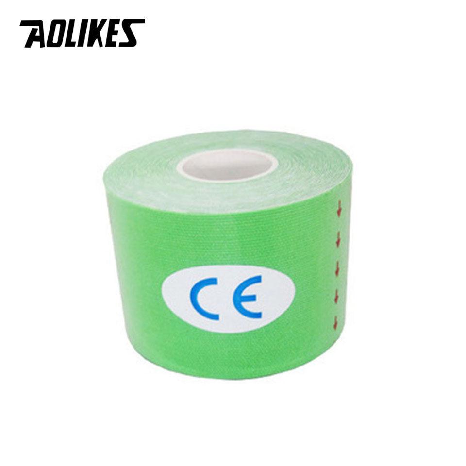 Aolikes 2 Size Kinesiology Tape Breathable Waterproof Sports Tape for Knee Muscle Pain Relief Athletic Recovery