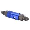 KIMISS Brake Line Quick Release Connection Adapter Aluminum Alloy Fitting for Fuel Fluid Hose (Blue)