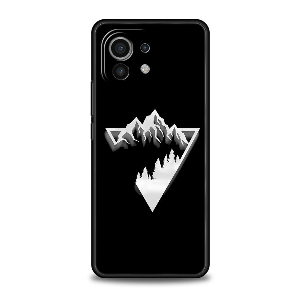 Phone Case For Xiaomi Mi 15 14 14T 13T 12T Pro 12 13 11 Lite 5G 11T X6 X5 Pro TPU Cover Line Mountain Scenery Sun Moon Couples