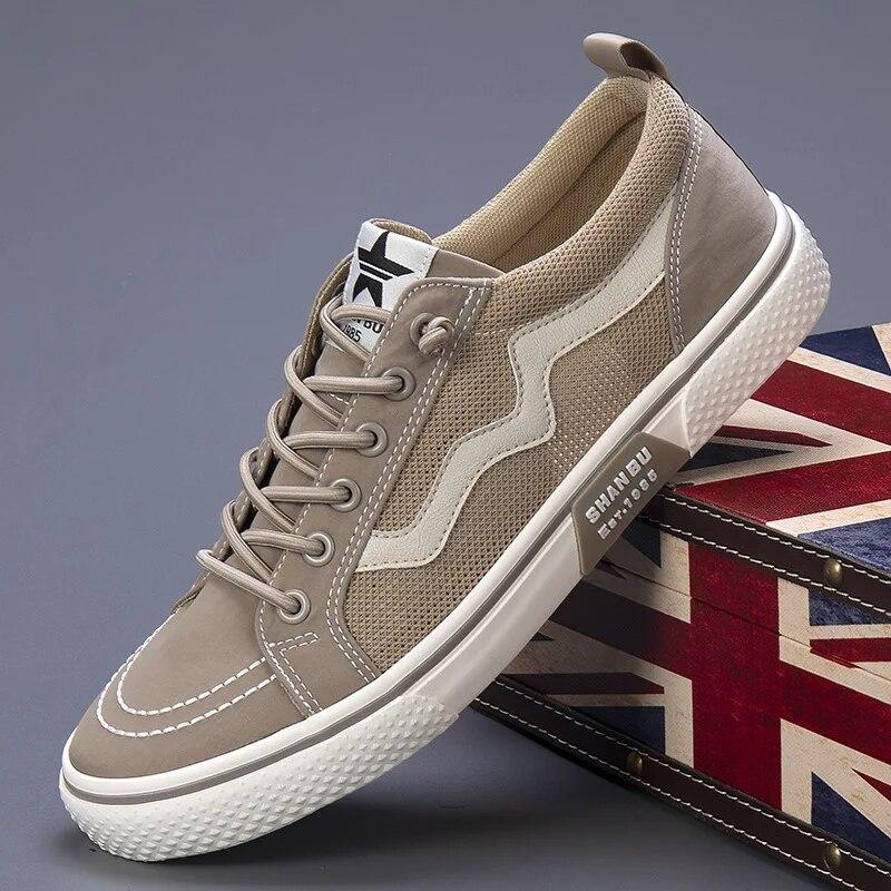 

Новая весенняя мужская вулканизированная обувь, модная красная мужская парусиновая повседневная обувь, мужские нескользящие дышащие туфли на плоской подошве, Zapatillas Hombre 38