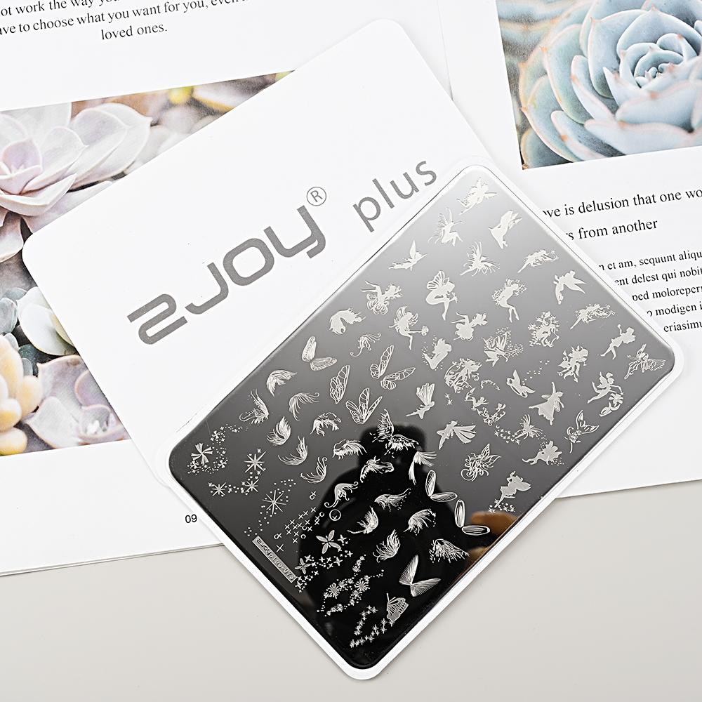 Destičky na ražení nehtů Zimní linky svetru s pruhovaným vzorem Šablony na nehty DIY geometrický kostkovaný design nehtová deska Obrázek Decoratio