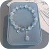 Ladies' Crystal Bracelet, Cat's Eye Stone Bracelet, Gray Moonstone, Labrador Butterfly Charm Bracelet, Jewelry
