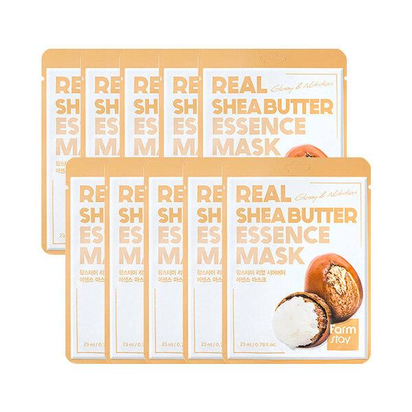 Farmstay_Real Shea Butter Essence Mask 23ml x 10 sheets