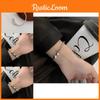 Copper Elegant Vintage Love Letter Bracelet For Women Stylish Design Geometric