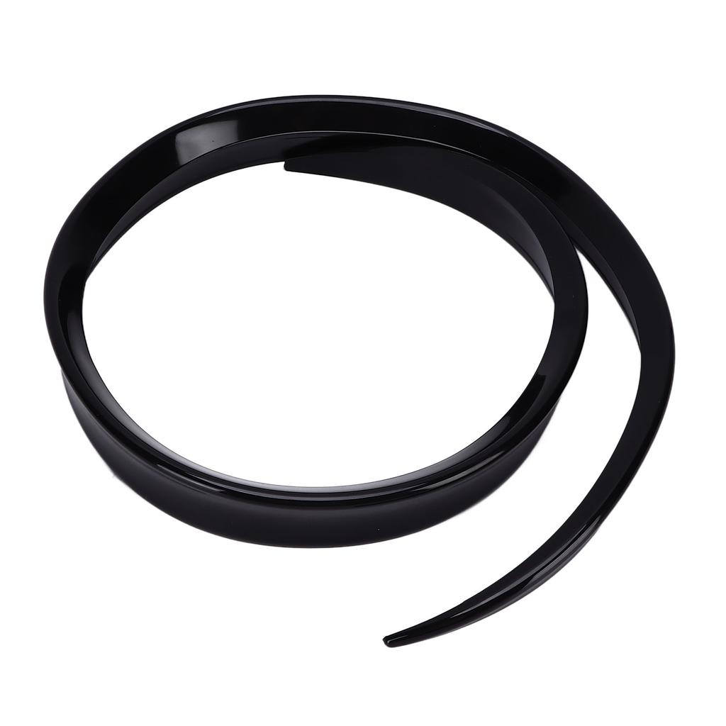 Universal Gloss Black Car Rear Trunk Spoiler Lip UV Proof Rubber Spoiler Wing 120cmx4cm/47.24inx1.57in