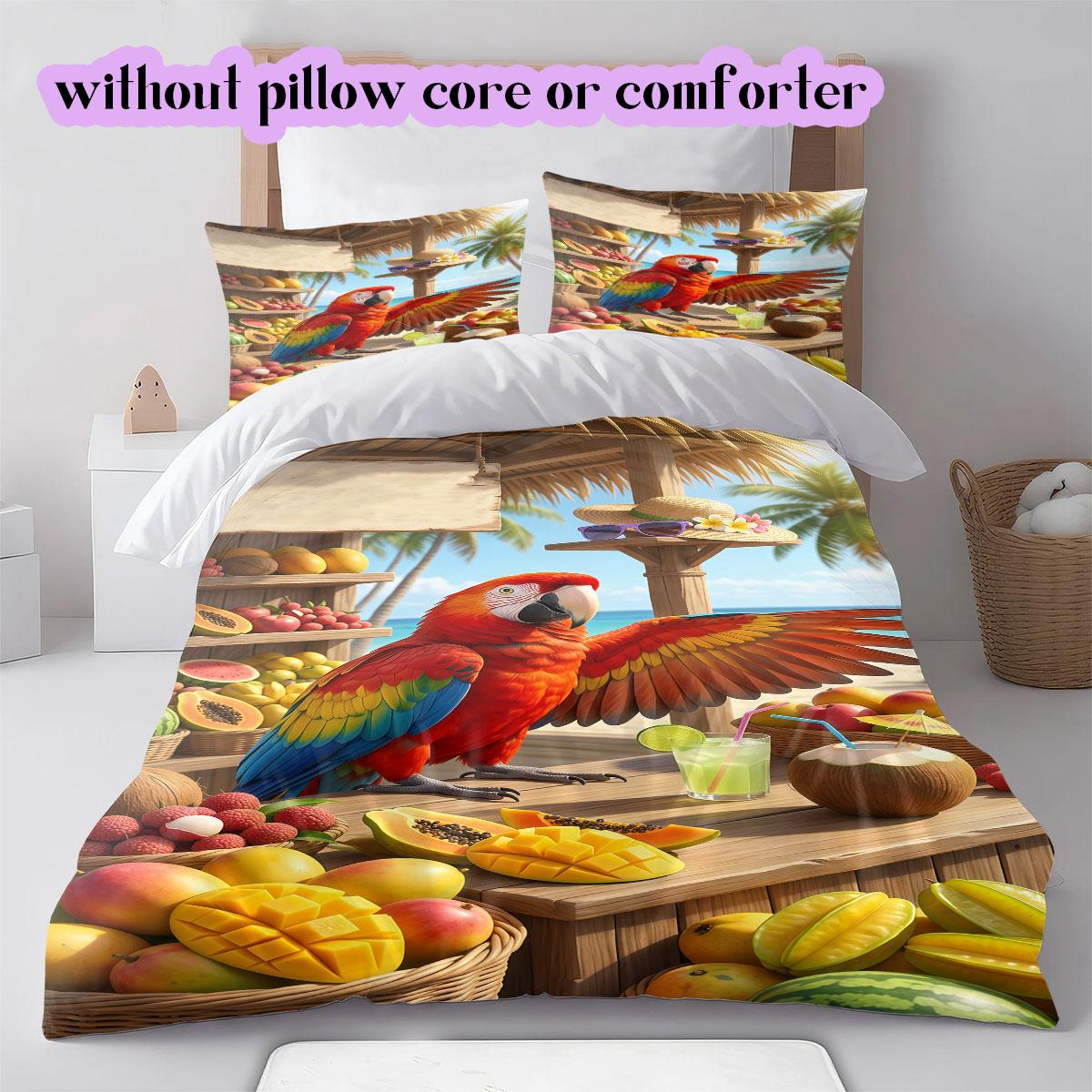 

Animal Beach Vacation Pattern Bedding,Quilt Set Quilt Cover Pillowcase Home Birthday Gift (1*duvet cover+2*pillowcase,without core) 135x200cm