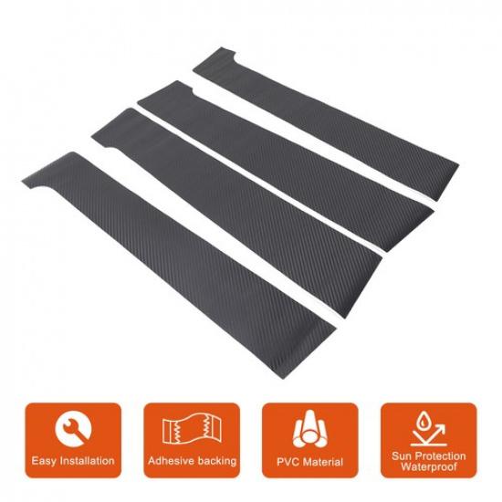 Black Window Center Pillar Sticker Trim Decal For Toyota Sequoia  2024