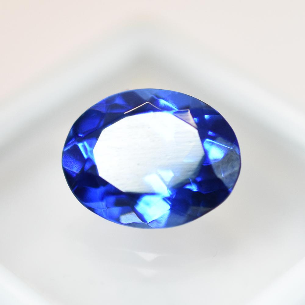 Natural Blue Tanzanite Loose Gemstone Tanzanian 7.20 ct Oval Shape for Jewelry Making and Crafts