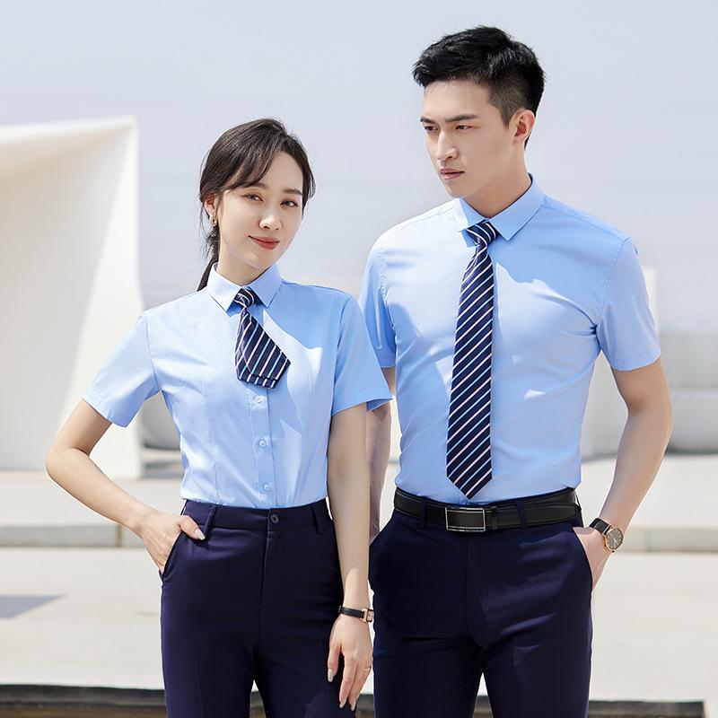 Youth Bamboo Fiber Shirt Men's Shirt Men's Summer Breathable Cool Short Sleeve White Shirt Casual Non-ironing Men's Shirt