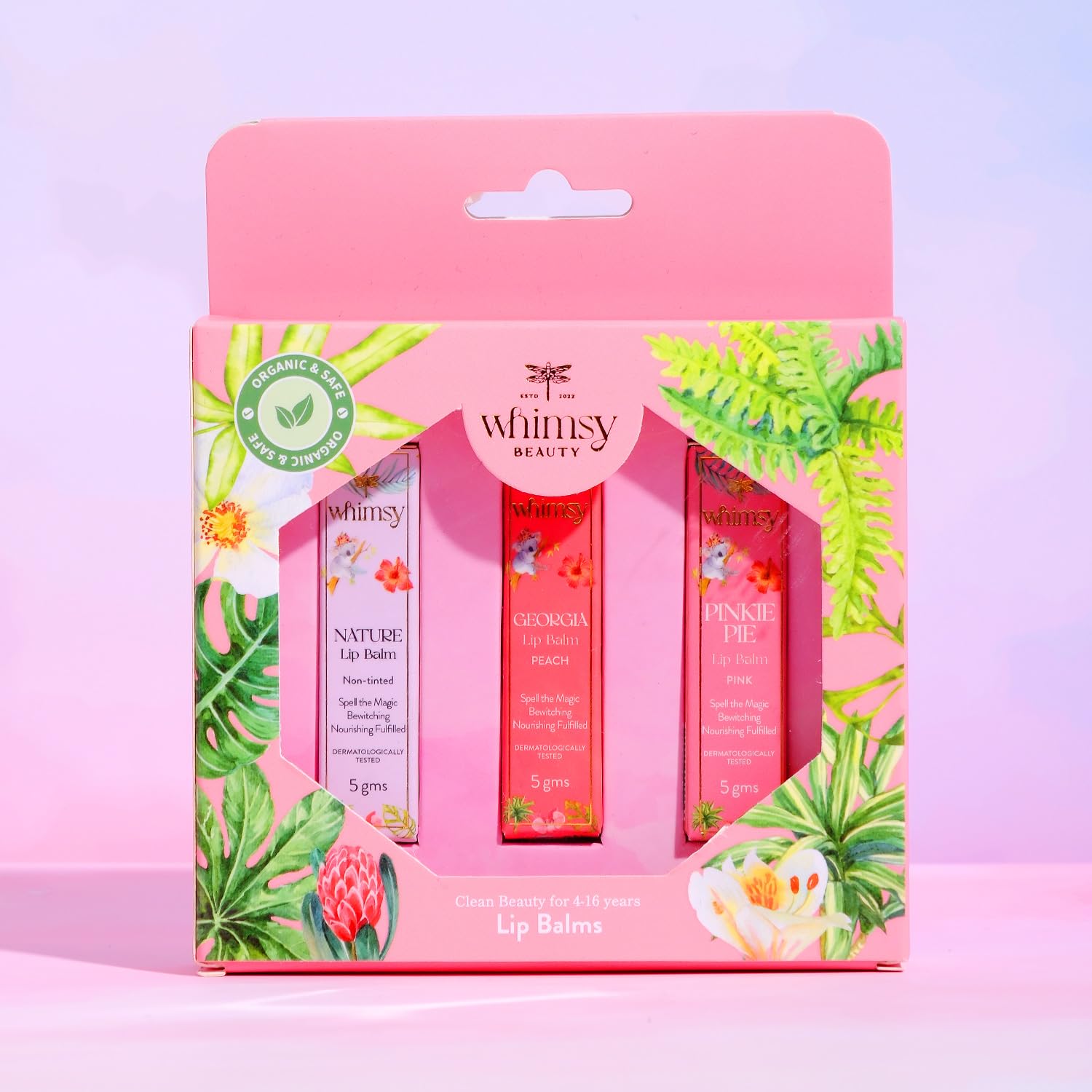 

Whimsy Beauty Mini Lipsticks Combo Set for Girls | Hydrating Roll On Lipsticks with Lightweight Comfortable Wear | Ideal Birthday Gift Set | 3 pc