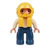 Big Building Blocks Boy Girls Family Policemen Figures Doll Compatible Duplos Children Kids Self Locking Bricks Assemble Toys