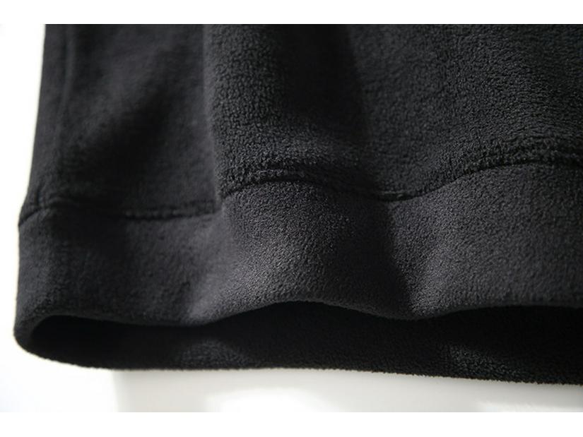 Men's Heavyweight Half-Zip Stand Collar Coral Fleece Sweatshirt - Super Warm Winter Casual Base Layer