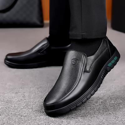 Modne buty z prawdziwej skóry męskie obuwie markowe antypoślizgowa gruba podeszwa modne męskie buty codzienne męskie wysokiej jakości mokasyny ze skóry bydlęcej