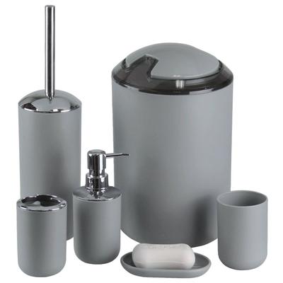 4/6 pezzi Scopino per WC in plastica con supporto Porta spazzolino da denti Arredamento moderno per bagno Dormitorio