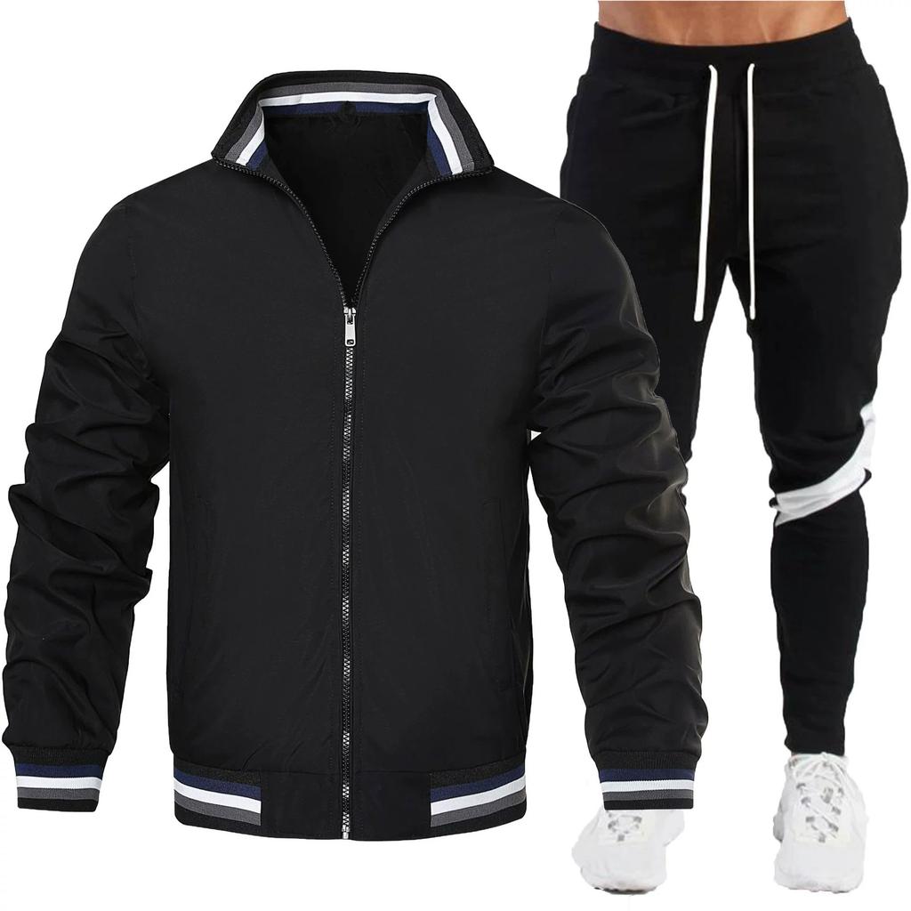 Spring Two-piece Jacket Suit Casual Jacket Bomber Jacket High-quality Jacket Suit