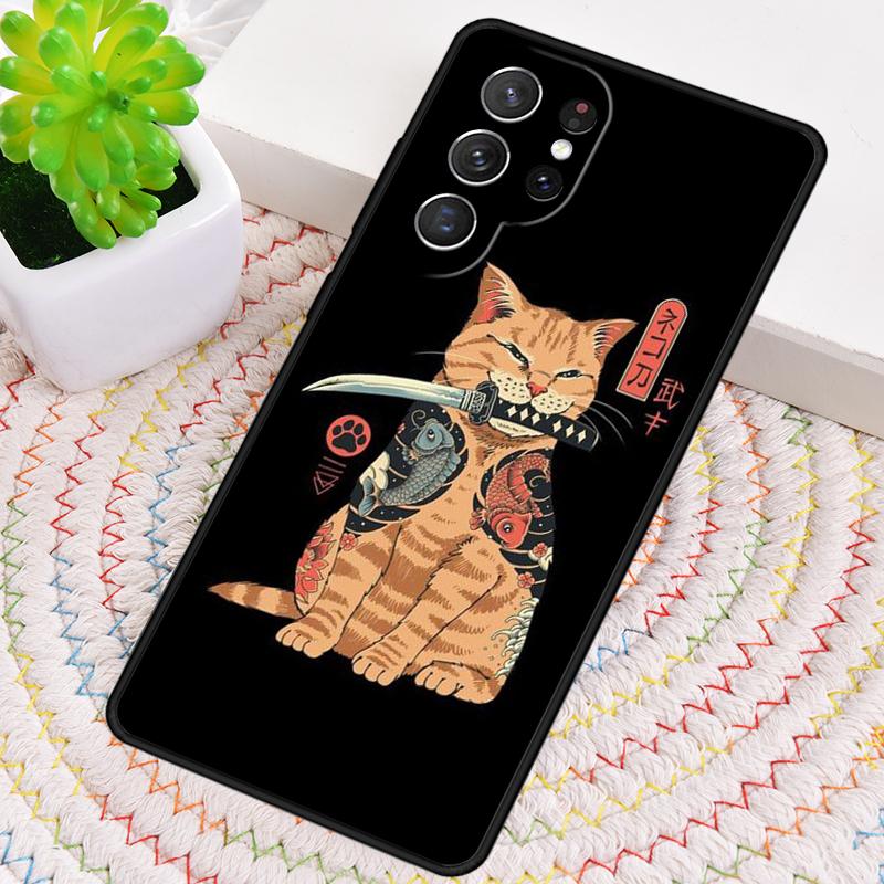 Japanese Style Tiger Cat Shiba Inu soft Phone Case For Samsung Galaxy note 10 pro S26 S25 S24 S23 S22 S21 Plus Ultra Cover