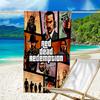 proof beach towel with a Red Dead Redemption1 pattern - soft,absorbent,quick-drying,machine washable - perfect for swimming,camping,bathing