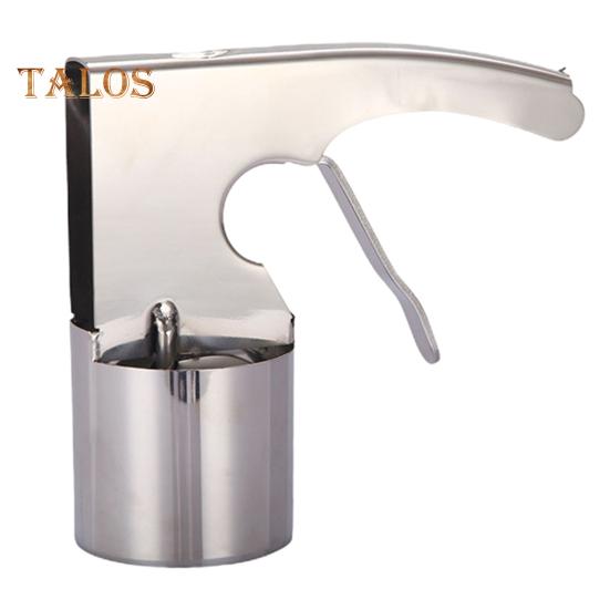 

Ложка для мороженого из нержавеющей стали большого объема с триггером. Легко чистящаяся цилиндрическая ложка. Поставка любителей десертов. серебряный