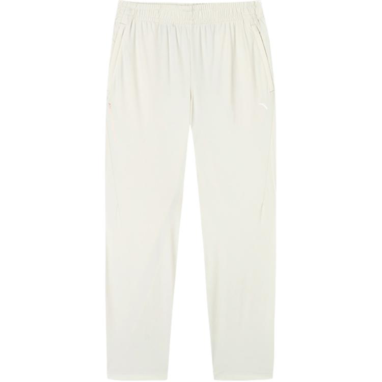 Anta Casual Simple Solid Color Straight Leg Knitted Sports Pants Women Bottoms Triumphant-Gray 162527311-3