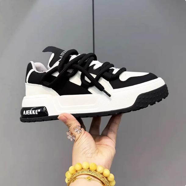 

Новые ремешки нишевый дизайн однотонные повседневные туфли комфортная увеличенная толщина aj 38