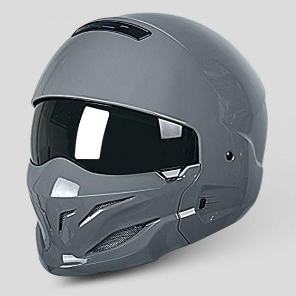 Motorcycle Helmet Retro Modular Open Face Full Face Helmet DOT Approved Detachable Capacete De Moto Helmet Four Seasons