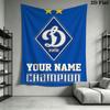 Custom Dynamo Kyiv Wall Hanging Printed Fabric Blanket Decorative Tapestries for Bedroom Living Room Home Decor