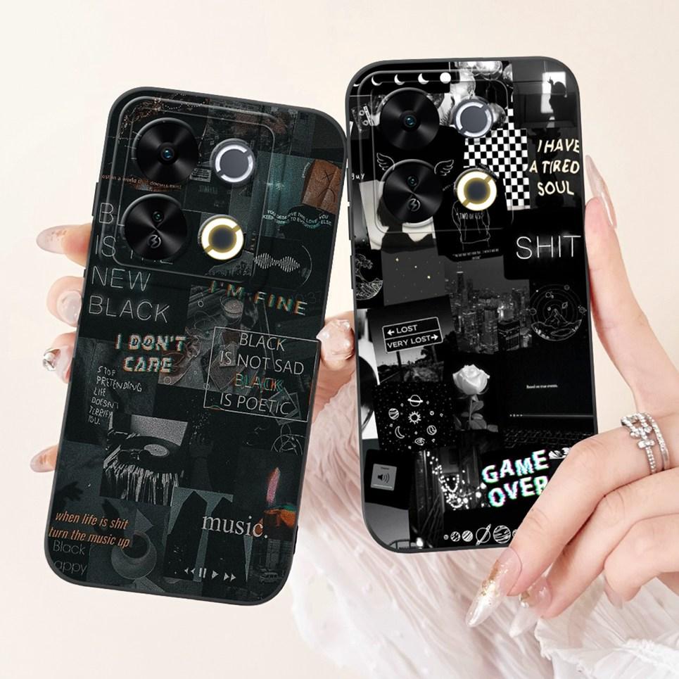 Luxury Fashion Coque For Itel P65 P671L Etui Moon Night Gothic Painting Phone Cases For ItelP65 P 65 Coques Soft Silicone Covers