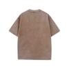 Houston Graphic Cotton T-Shirt for Men - Retro Style, Mountain Landscape Print, Casual Fit, All-Season Wear, Machine Washable