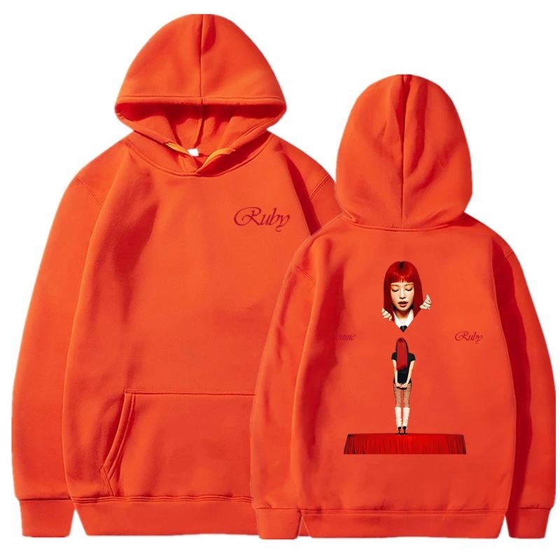 JENNIE Ruby Hoodie 2025 New Album Fashion Men/women Hoodies Harajuku Aesthetic Winter Clothes Fleece Pullover Sweatshirt Vintage