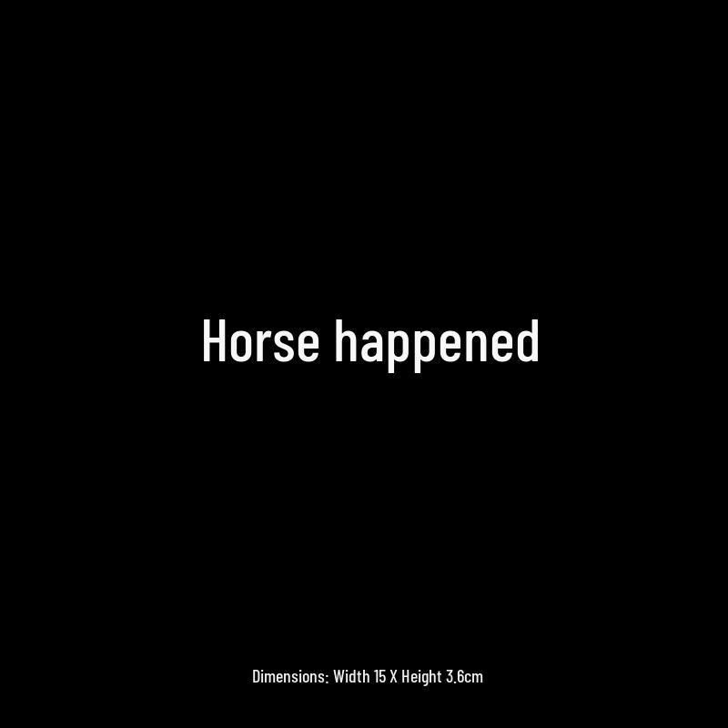 2026 Year of the Horse Good Luck Rear Windshield Car Sticker