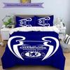 3pcs Chelsea FC Logo Pattern Bedding Set Duvet Cover Set Includes Duvet Cover &pillowcases,perfect All Season Bedroom Decoration&gift