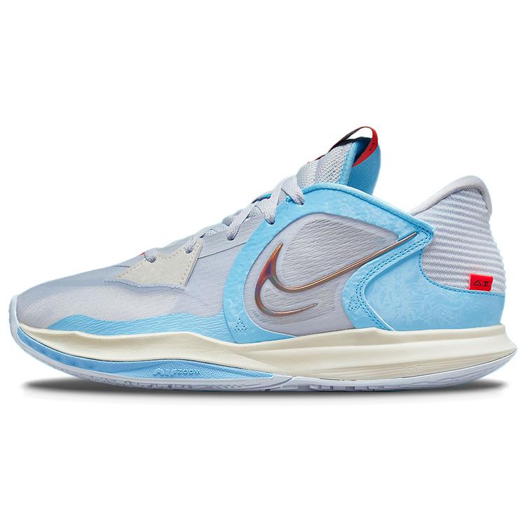 Nike Kyrie Low 5 'Football Grey' (Unisex) Football Grey / Black / Blue Chill / Sail Basketball Shoes DJ6012 003